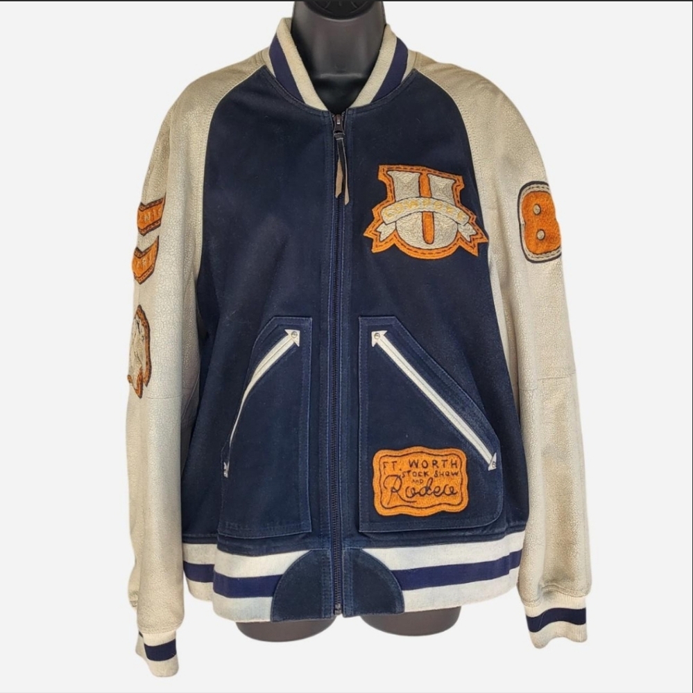 Vintage Varsity Jacket with Patches